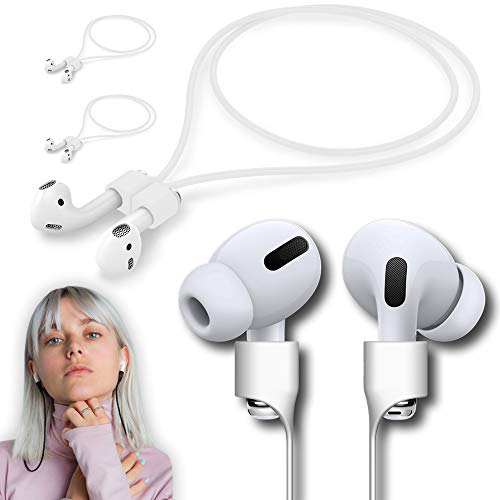 Ultra Strong Magnetic Airpod Pro Strap Anti-Lost Cord Sports Lanyard Compatible with Airpods 3rd 2nd Generation Pro 3 2 1 (3 White) - color: White3pack