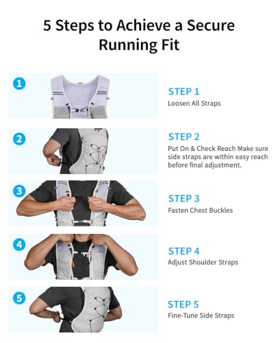 ECOHUB Lightweight Hydration Vest Water Backpack with 2L Water Bladder