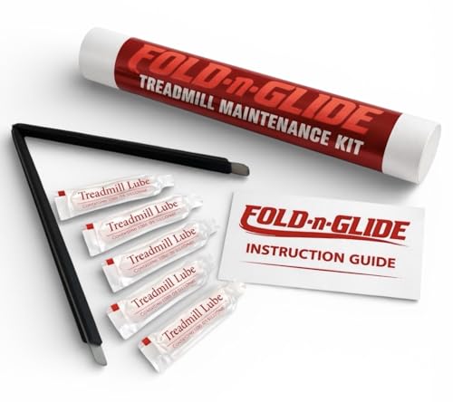 Fold-N-Glide Treadmill Maintenance Kit |Treadmill Lubricant for Belt | 5 x Lube Applications | Foldable Metal 23" Applicator Wand | Directions Included (Fold-N-Glide 5 Applications Kit) - size: Fold-N-Glide 5 Applications Kit