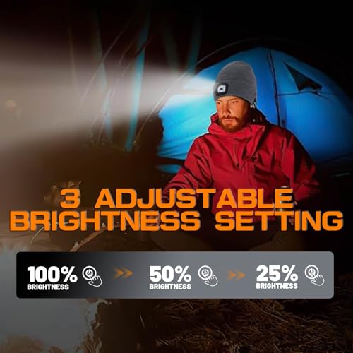 Keains Bluetooth Beanie with LED Light, Gifts for Men Women Dad Husband Him - color: Military Green