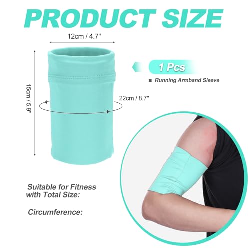 Cell Phone Armband Sleeve, Universal Sports Arm Band Sleeves Stretches to Fit All Phones Holder Light Blue - Fitting for (Fitness ExerciseWorkout/Hiking/Jogging/Gym) - color: Light Blue