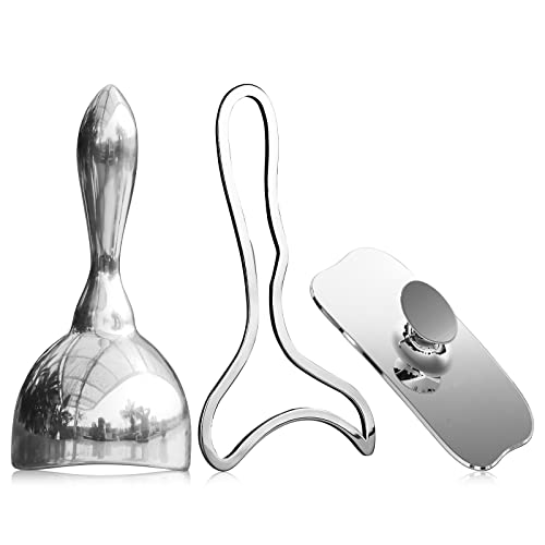 ONUEMP 3-in-1 Stainless Steel Therapy Massage Tools, Ice Gua Sha Scraping - size: 3pcs Paddle Kit