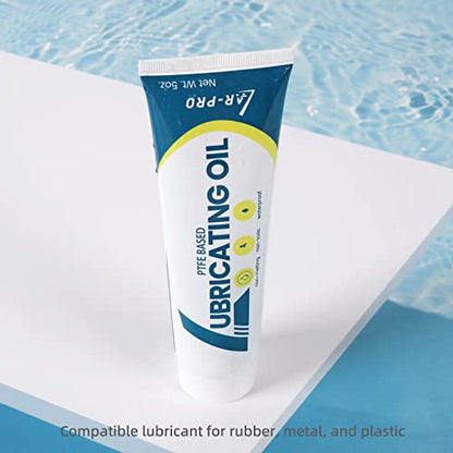 (4-Pack) AR-PRO 5oz General-Purpose Swimming Pool O-Ring Lubricant, Long-Lasting Lube for Pool O-Rings and Gaskets - Industry Standard Teflon-Based Lubricant and Sealant - size: 4-Pack (5oz/Per)