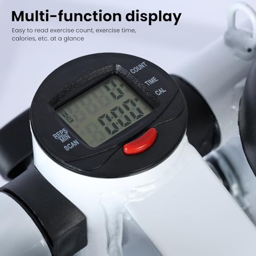 Steppers for Exercise at Home，Adjustable Resistance Mini Stepper with Resistance Bands Upgraded Air Powered Stair Steppers with Weight Loading Super Quiet Hydraulic Fitness Stepper with LE