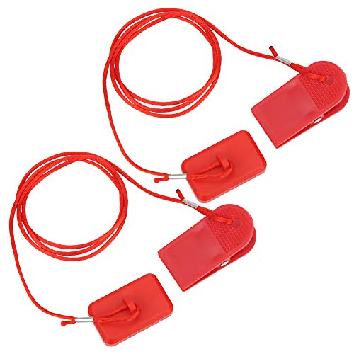 Keenso Treadmill Safety Key,Running Machine Magnet Safety Switch Safety Lock Treadmill Accessories Replacement for Most Treadmills(2 Pcs)