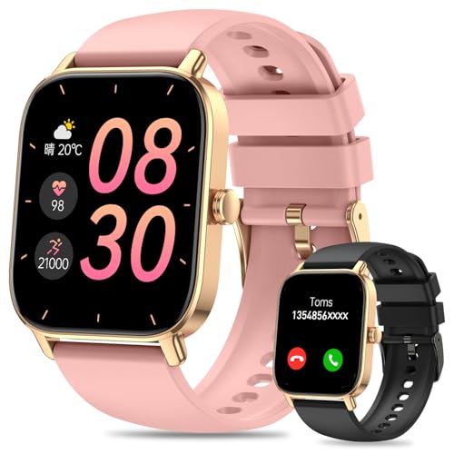 Smart Watch for Men Women Fitness: Make Answer Call Digital Mens Watches Waterproof Running Pedometer Smartwatch for Android Phone iPhone Samsung Compatible Sleep SpO2 Heart Rate Monitor Step Tracker