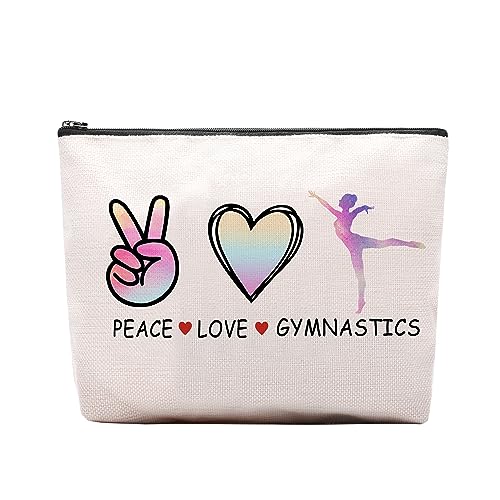 Cosmetic Makeup Bag Gifts for Gymnastics Lover Women, Gymnastic Coach Gift, Gymnastics Athletics Birthday Gifts for Her Friend Sister Daughter - color: gymnastics