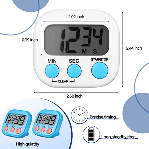 30 Pieces Small Digital Kitchen Timers(not Including Battery)