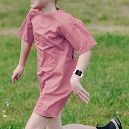 Kids Watches for Girls Boys Digital Sport Watch with Step Counter Pedometer Vibration Alarm Clock, No App Waterproof Fitness Tracker Kids Watch Boys Girls Teens Students Ages 5-16 - color: 004-E-White