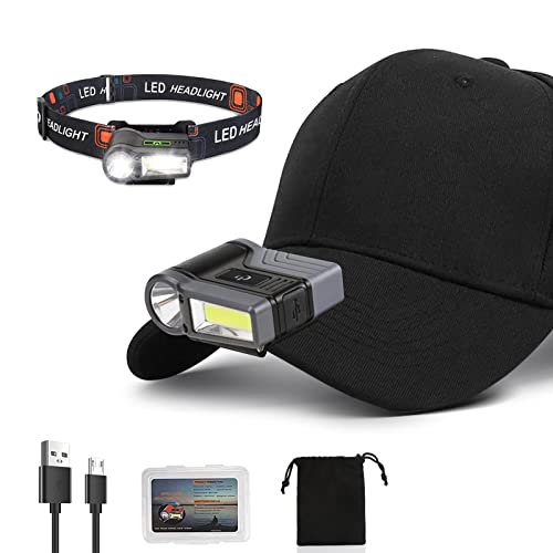 Motion Sensor Clip-on Cap Light 75° Adjustable IPX6 Waterproof for Camping