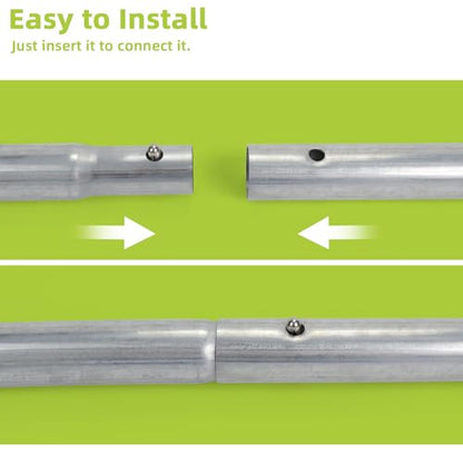 Trampoline Poles Replacement for Skywalker Or Jumpzylla Trampoline Net - style: For Jumpzylla 8&10ft-6xLower Tubes