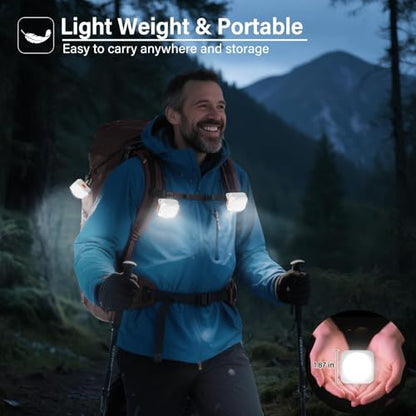 FLY2SKY 6Pack LED Rechargeable Camping Lights Tent Lantern Mini Emergency - style: 6 Pcs White