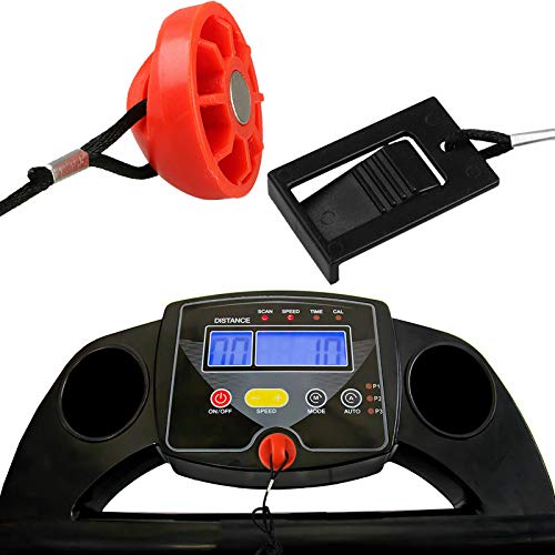 Treadmill Safety Key for Nordic Track Proform Image Weslo Reebok Epic Golds Gym Freemotion and Healthrider Treadmills - color: Black