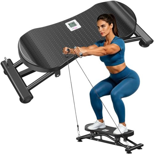 Balance Boards for Adults, Ski Machine Exercise Equipment - color: Blue