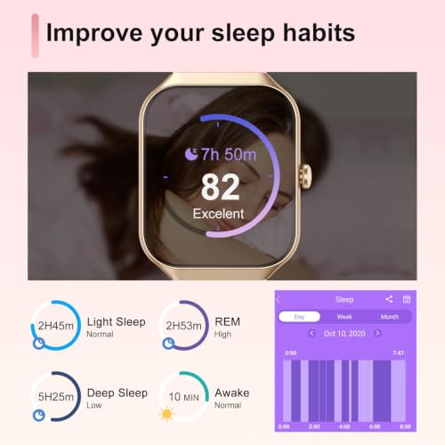 Jugeman Smart Watch for Women, 1.96" HD Smartwatch (Answer/Make Call) Pink - color: shocking pink