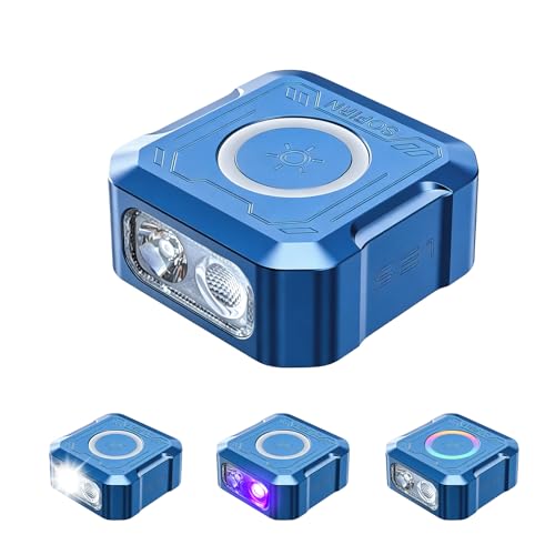 sofirn SE1 Mini Keychain Flashlight, 300LM Rechargeable EDC Light UV RGB - color: Blue-SE1