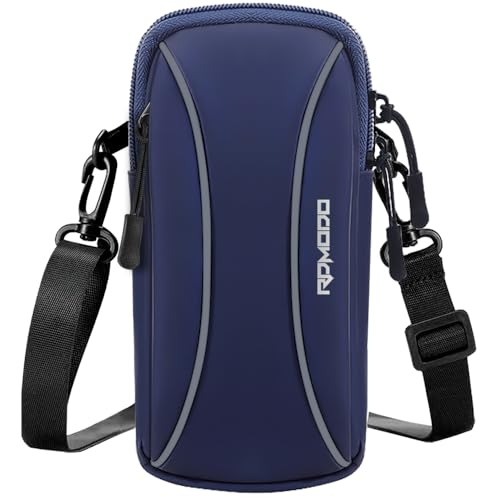 Phone Holder for Running with Crossbody Strap, Arm Band for Phone for Running for iPhone 15 14 Pro Max Samsung Under 7.2 Inch, Water Resistance Cell Phone Holder for Walking Jogging Women Men - color: Blue