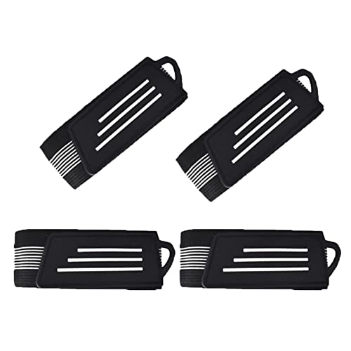 Running Gear Armband,2 pairs High Visibility Elastic Wristbands/Ankle Bands/Leg Straps for Men Women - Increased Safety for Walking,Cycling, Bicycle, Jogging,Dog Walking, Hiking-black