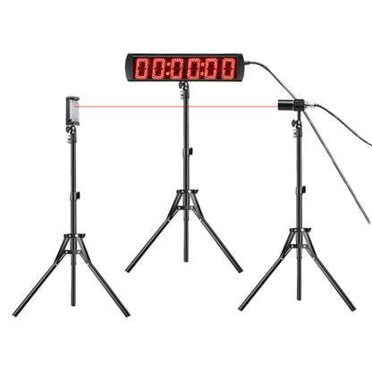 Indoor Wired Laser Timer for Training,LED Stopwatch Race Clock,Racing Timer,Skating Track and Field Running for Sprints Bike Motorcycle - style: 27 x 6.1inch