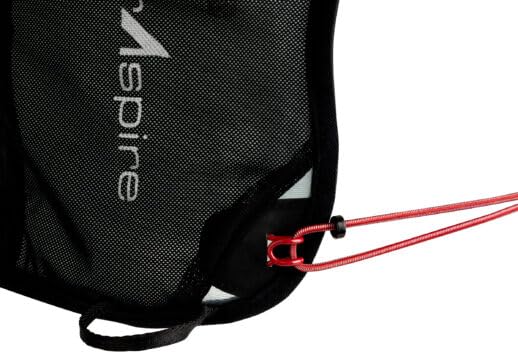 Ultraspire Momentum Running Race Vest - color: 2.0 Black/Red w/ 2 x ULTRAFLASK 550, size: Small (26"-35")