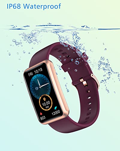Cloudpoem Fitness Tracker No Bluetooth No APP/Phone Required, Fitness Watch IP68 Waterproof with Steps Counter Sleep Tracker Alarm Clocks Stopwatch for Men Women Parents (Purple) - color: Purple
