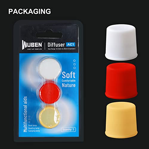 WUBEN AC1 3-Color Durable Flashlight Diffuser 24.5-26mm Diameter Lamp Cap - color: AC1