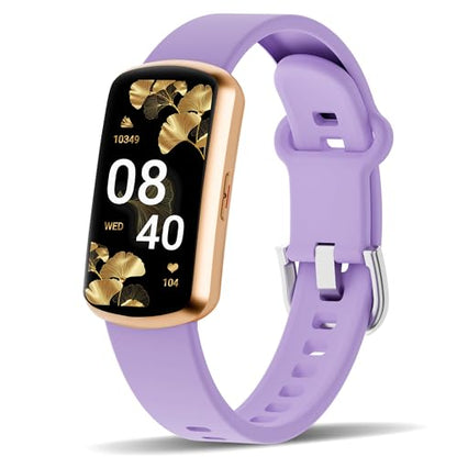 Health Fitness Tracker with 24/7 Heart Rate, Smart Watch with Blood Pressure and Blood Oxy-gen Monitor, Bulit-in 120+ Sport Mode, Sleep Tracking Waterproof Activity Tracker for Women Men - color: Deep Purple
