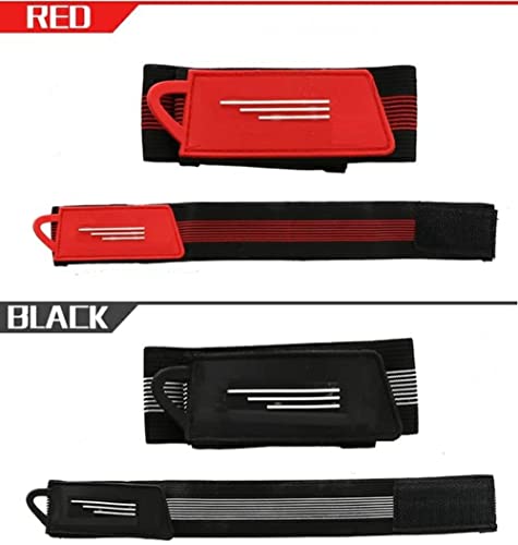 Running Gear Armband,2 pairs High Visibility Elastic Wristbands/Ankle Bands/Leg Straps for Men Women - Increased Safety for Walking,Cycling, Bicycle, Jogging,Dog Walking, Hiking-black