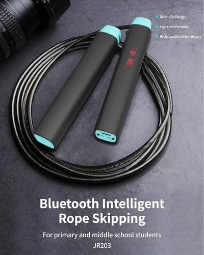 Smart Jump Rope with Counter, Bluetooth Fitness Skipping Rope