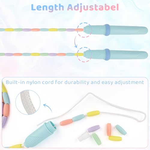 Coolrunner 9 FT Upgraded Kids Jump Rope, 2PC Soft Beaded Skipping Rope