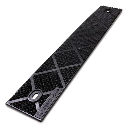 Outdoor Anti-Slip Stair Treads 2x12 Black – Durable Non-Skid Safety Strips for Steps, Decks & Ramps, Glass Reinforced Composite, All-Weather Commercial Grade