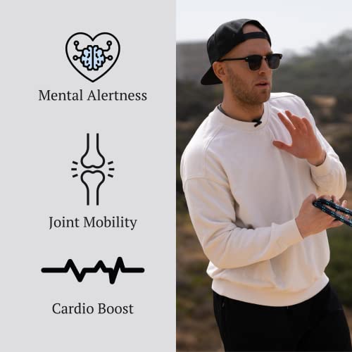 Flow Rope Exercise Jump Rope – 500g (1.10lb) Weighted Flow Jump Rope for Cardio, Boxing, HIIT & Upper Body Fitness – Adjustable Double Woven Workout Rope for Men, Women, Beginners – Indoor & Outdoor Use