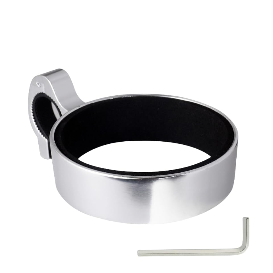 Aluminium Alloy Bike Cup Holder Coffee Holder for Bike Handlebar (A Silver) - color: A Cup Holder-Silver