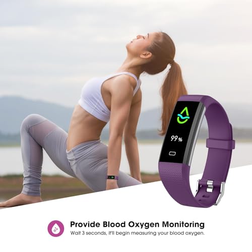 Fitness Tracker with Heart Rate Blood Oxygen Monitor, Activity Tracker