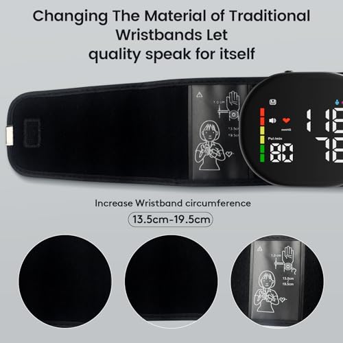 Double love Wrist Blood Pressure Monitor for Home Use - Black