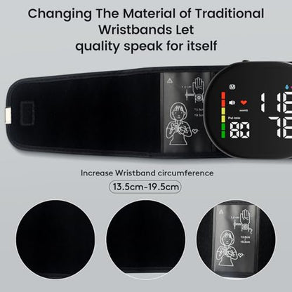 Double love Wrist Blood Pressure Monitor for Home Use - Black