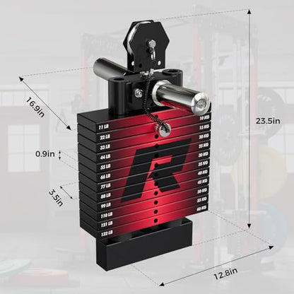 RitFit M1 Pro Smith Machine Cable Crossover Power Cage Home Gym - color: BLACK, size: M1 PRO (With Weight Stack)