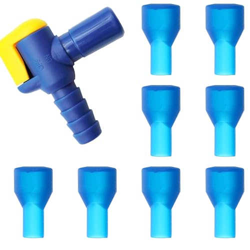 8Pcs Bite Valve Replacement Mouthpiece Valve Hydration Bladder Accessories - color: Blue