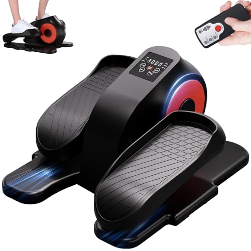 GORISE Under Desk Elliptical Exercise Machine for Seniors, Leg Exerciser as Seen on TV, Seated Pedal Exerciser with Remote Control & 10 Adjustable Speed for Home Ussage, 003 with Foot Massage - style: 002 Basic