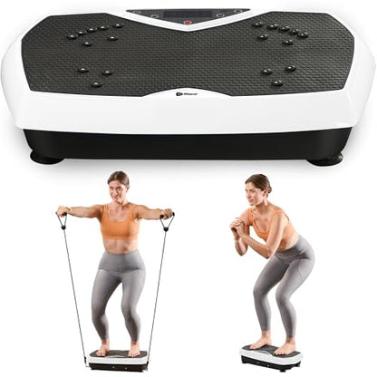Lifepro HexaPlate Vibration Plate Exercise Machine with Magnetic Acupoints - color: White