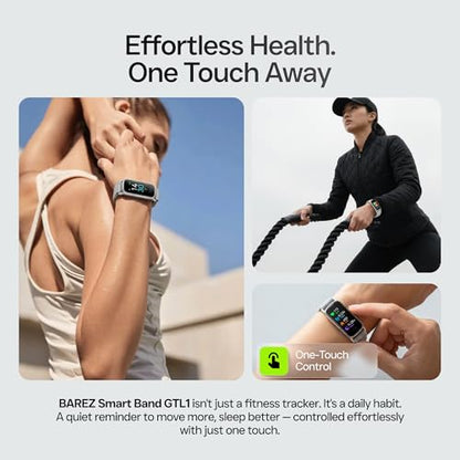 Lightweight Activity & Fitness Tracker with Subscription-Free App Control, AI Sleep Insights, 24/7 Heart Rate & Blood Oxygen Tracking, 16 Sport Modes, Waterproof Smart Watch for Men & Women - color: Silver