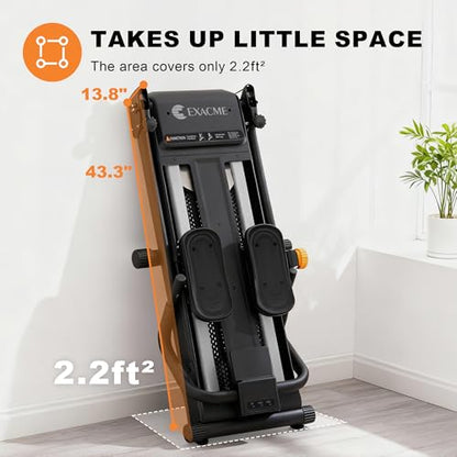 ExacMe Foldable Magnetic Stair Stepper for Home with 16 Resistance Levels - color: Black