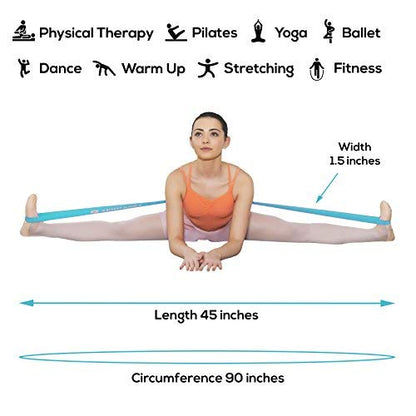 Ballet Stretch Bands for Flexibility, Strength and Dance Training - color: Teal