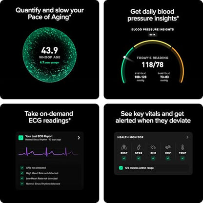 WHOOP 5.0/MG Activity Tracker - 12 Month Membership - Health and Fitness Wearable – 24/7 Activity and Sleep Tracker, Personalized Coaching, Menstrual Cycle Insights – 14+ Days Battery Life - style: Life