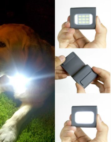 Bright Eyes 200 Lumen Firefly 2-Pack Clip On LED Safety Running and Jogging Light - USB Rechargeable - 2 Pack - Also for Hiking, Camping, Working and Much More! (Deep Gray)