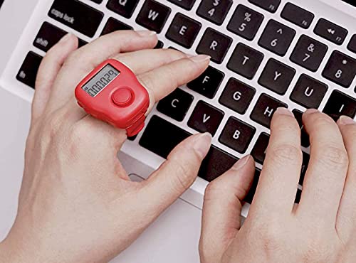 Rechargeable Silent Finger Counter 6 Channels Digital Tasbih Tally Clicker with LED for Prayer Knitting Sports Gift - color: Green