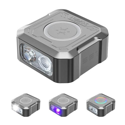 sofirn SE1 Mini Keychain Flashlight, 300LM Rechargeable EDC Light UV RGB - color: Grey-SE1