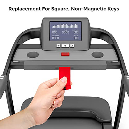 Treadmill Safety Key for Proform Image Weslo Reebok Epic Golds Gym Freemotion and Healthrider Treadmills - color: Upgrade red & black