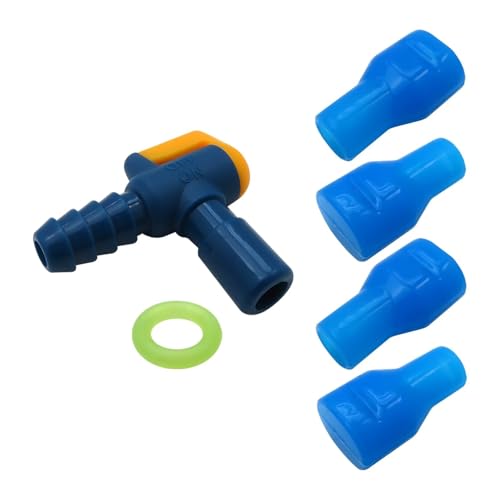 Bite Valve Replacement 90 Degree Silicone Mouthpiece Fit for Camelbak – Easy Installation with O-Ring Fit for Leak-Proof Hydration Bladders - Pack of 4
