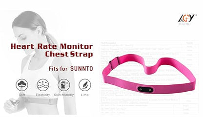Heart Rate Strap Replacement for suunto hr strap - color: Pink
